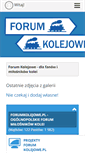 Mobile Screenshot of forumkolejowe.pl