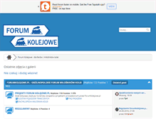 Tablet Screenshot of forumkolejowe.pl